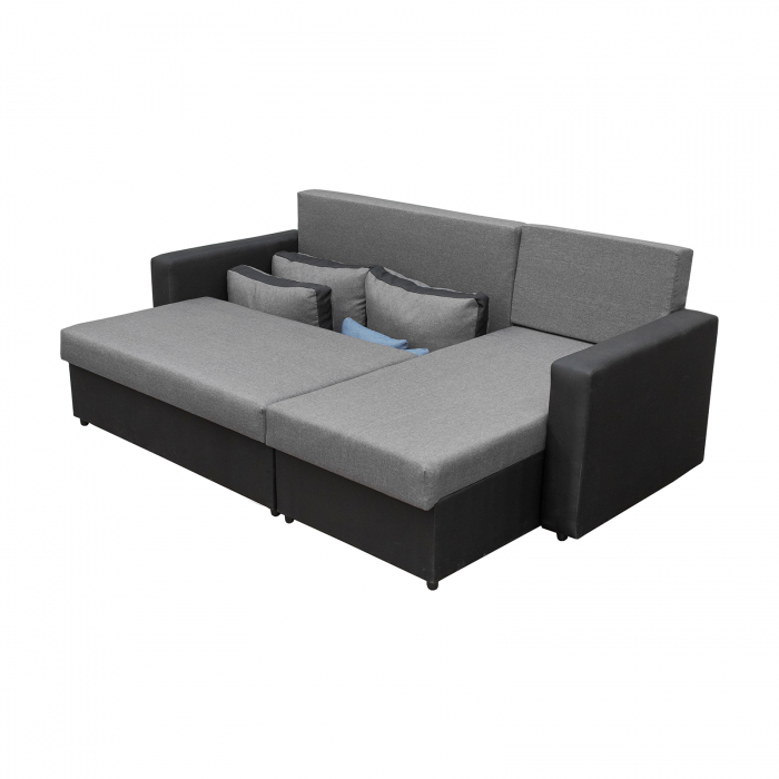 Coltar NICOLE extensibil, cu lada depozitare, colt interschimbabil, 225x145x82 cm - ExpoMob [2]