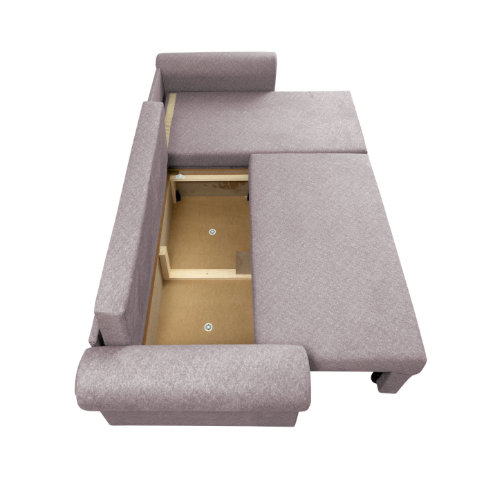 Coltar SARA II extensibil, cu lada depozitare, colt interschimbabil, 248x143x83 cm - ExpoMob [4]