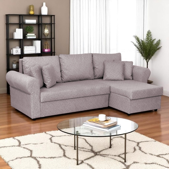 Coltar SARA II extensibil, cu lada depozitare, colt interschimbabil, 248x143x83 cm - ExpoMob [6]