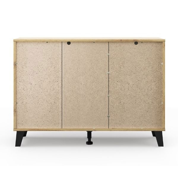 Comoda BORG, 1 usa si 3 sertare, stejar artisan, 110x38,8x78,4 cm [7]