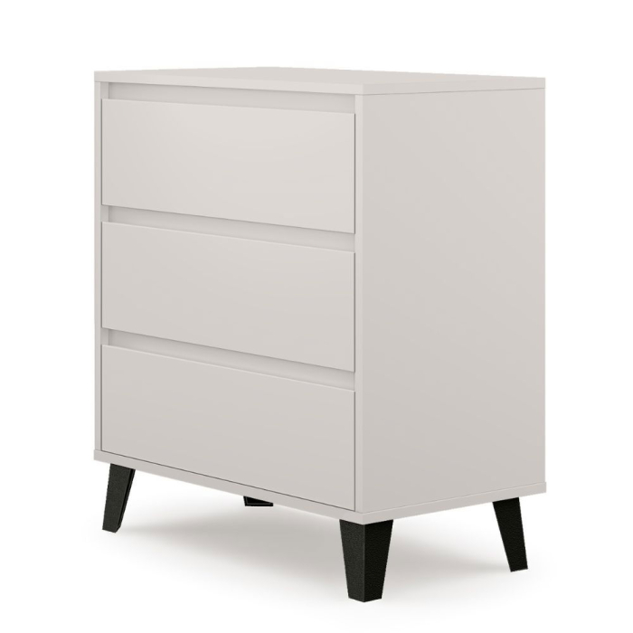 Comoda BORG, 3 sertare, casmir, 70x38,8x78,4 cm [2]