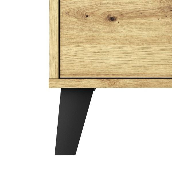 Comoda BORG, 3 sertare, stejar artisan, 70x38,8x78,4 cm [5]