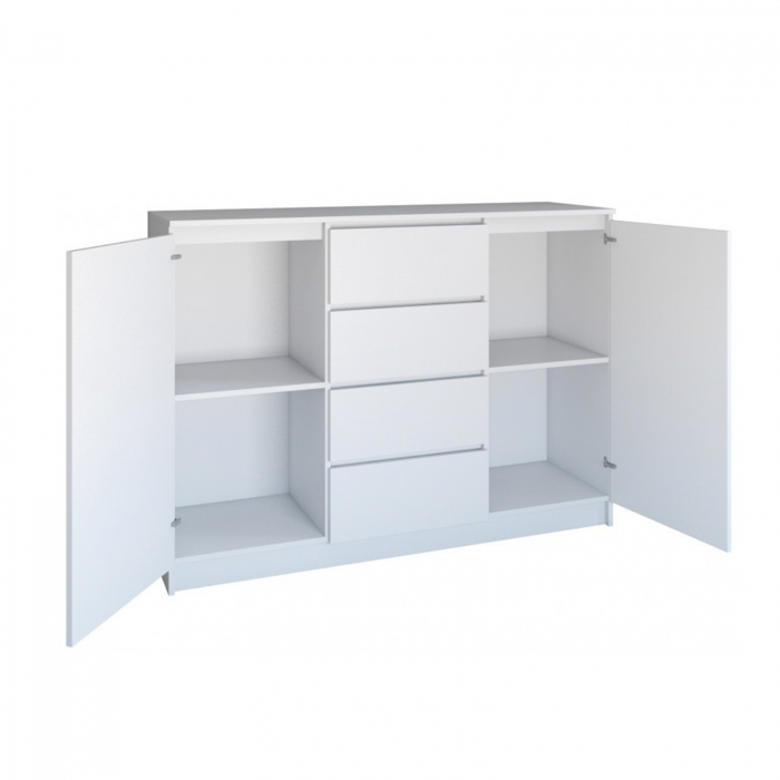 Comoda FLORA, 2 usi, 4 sertare, 120x40x97 cm - ExpoMob [2]