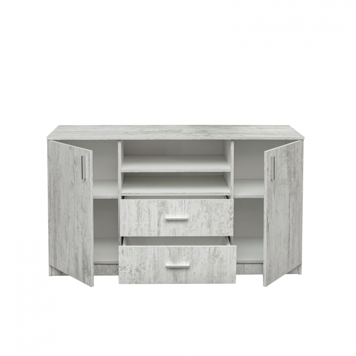 Comoda LUXOR, 2 usi, 2 sertare, 140x40x80 cm - ExpoMob [3]