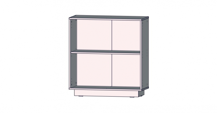 Comoda NTU221-120, 2 usi, alb, 70x34x80 cm - ExpoMob [8]