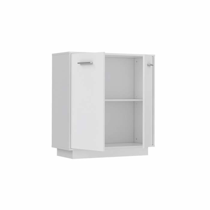 Comoda NTU221-120, 2 usi, alb, 70x34x80 cm - ExpoMob [3]