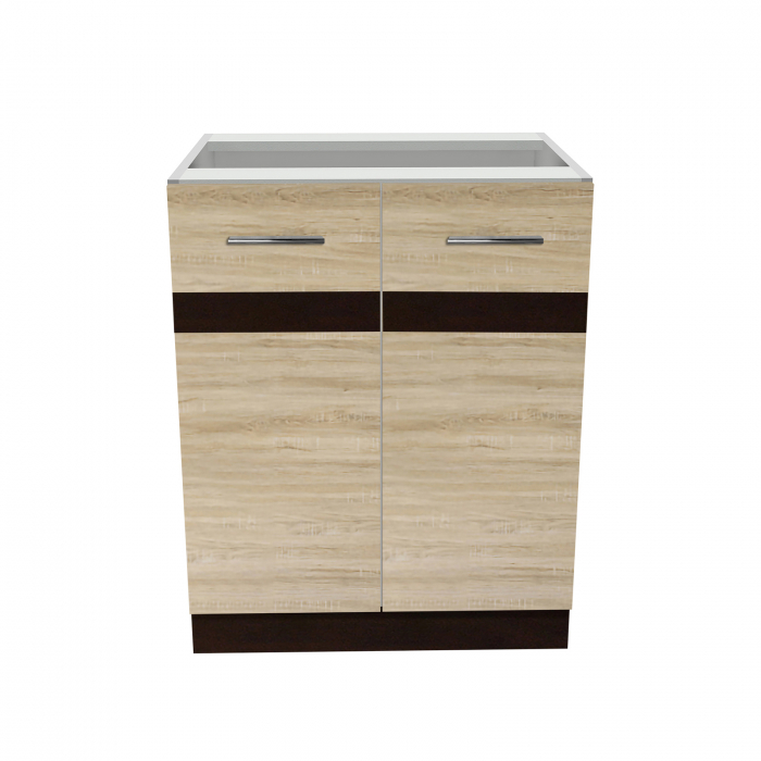 Corp inferior 60 YANA, 2 usi, corp alb, 60x50x77 cm - ExpoMob [2]