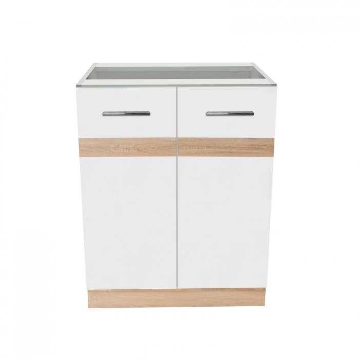 Corp inferior 60 YANA, 2 usi, corp alb, 60x50x77 cm - ExpoMob [2]