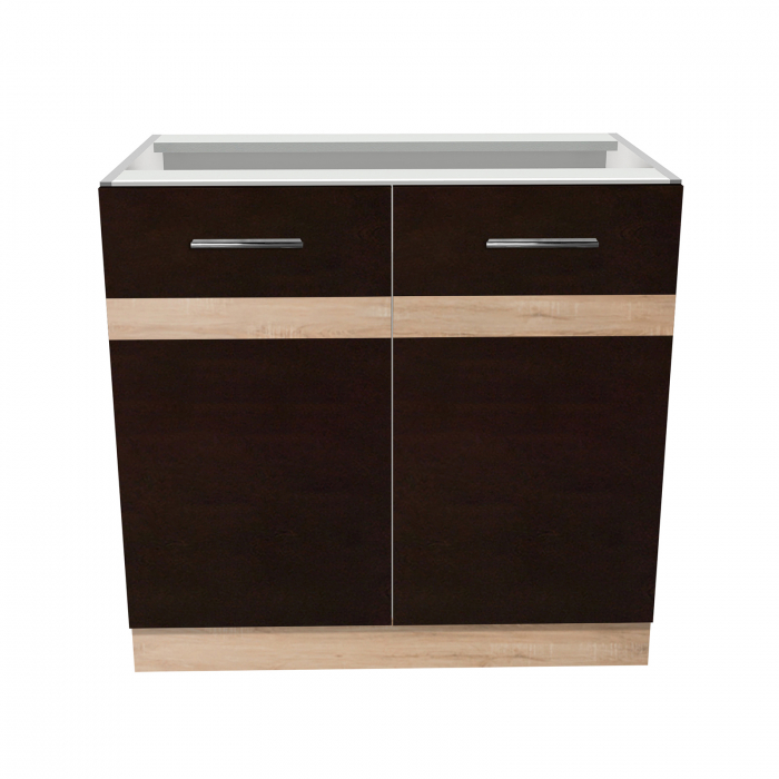 Corp inferior 80 YANA, 2 usi, corp alb, 80x50x77 cm - ExpoMob [2]