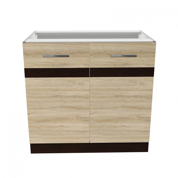 Corp inferior 80 YANA, 2 usi, corp alb, 80x50x77 cm - ExpoMob [2]