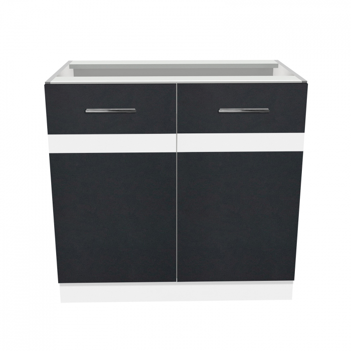 Corp inferior 80 YANA, 2 usi, corp alb, 80x50x77 cm - ExpoMob [2]