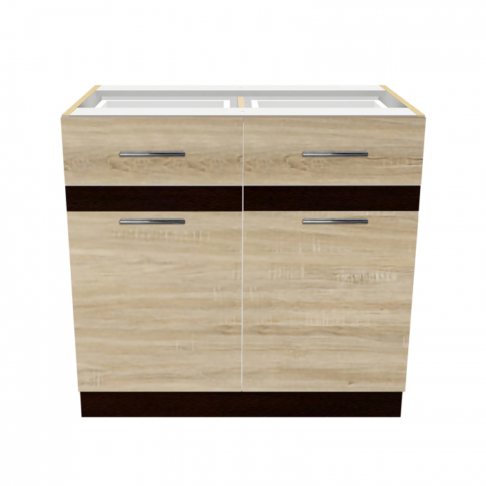 Corp inferior 80 YANA, 2 usi, corp alb, 80x50x77 cm - ExpoMob [2]