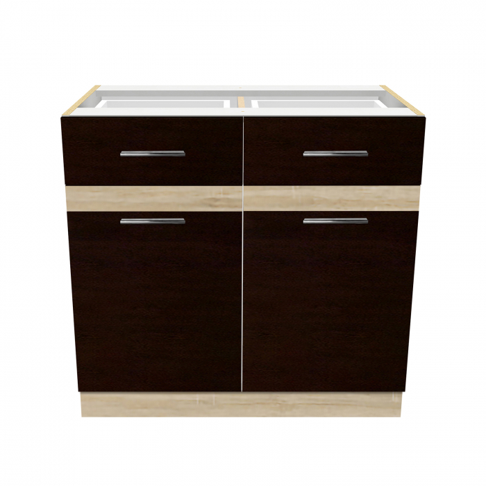 Corp inferior 80 YANA, 2 usi, corp alb, 80x50x77 cm - ExpoMob [2]