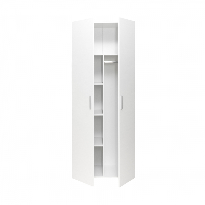 Dulap ALMA 2 usi, 5 rafturi, bara de haine, 80x52x203 cm - ExpoMob [3]