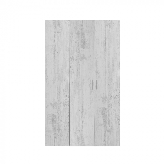 Dulap ALMA L, 3 usi, 6 rafturi, bara de haine, 120x52x203 cm - ExpoMob [2]