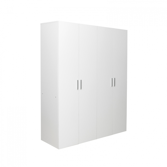 Dulap ALMA L, 4 usi, 6 rafturi, bara de haine, 160x52x203 cm - ExpoMob [2]