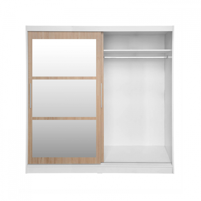 Dulap CORFU 02, cu usi glisante si oglinda, 200x60x200 cm - ExpoMob [3]