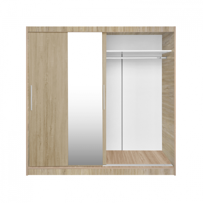 Dulap CORFU 04, usi glisante si oglinda, 200x60x200 cm - ExpoMob [3]