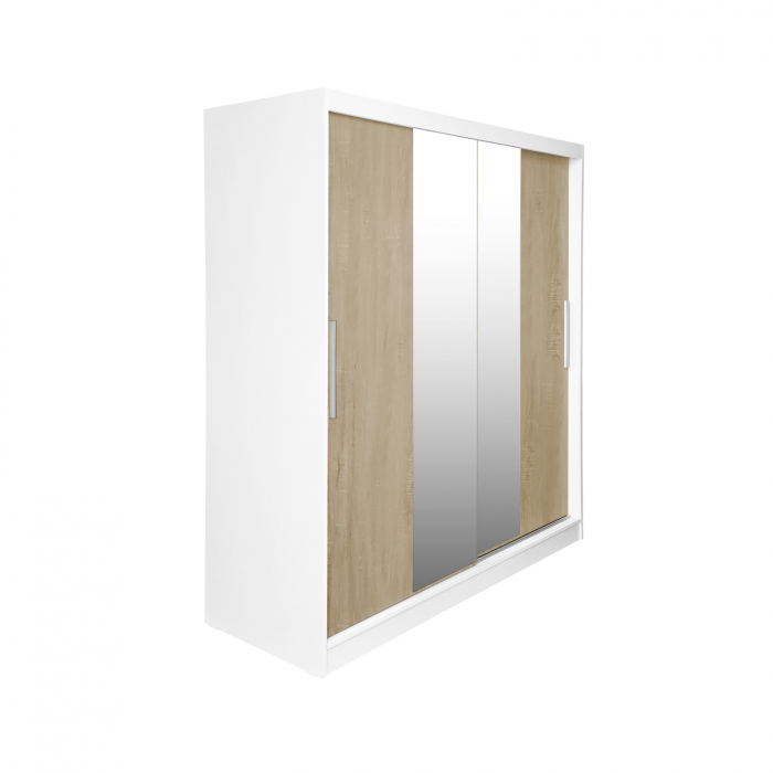 Dulap CORFU 04, usi glisante si oglinda, 200x60x200 cm - ExpoMob [4]