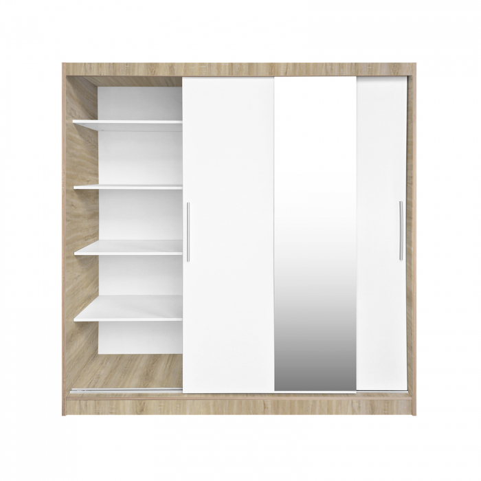Dulap CORFU 04, usi glisante si oglinda, 200x60x200 cm - ExpoMob [2]