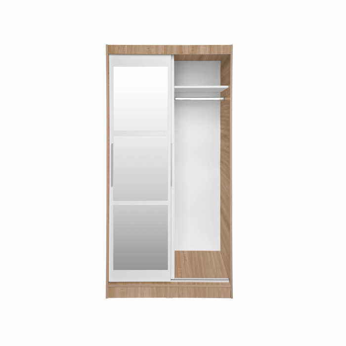 Dulap KOSS 02, cu usi glisante si oglinda, 100x60x200 cm - ExpoMob [3]