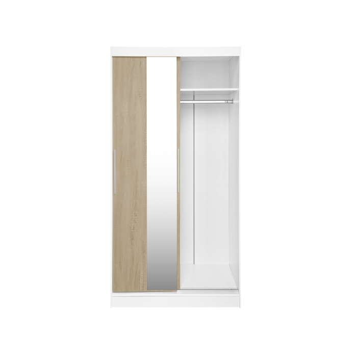 Dulap KOSS 04, cu usi glisante si oglinda, 100x60x200 cm - ExpoMob [3]