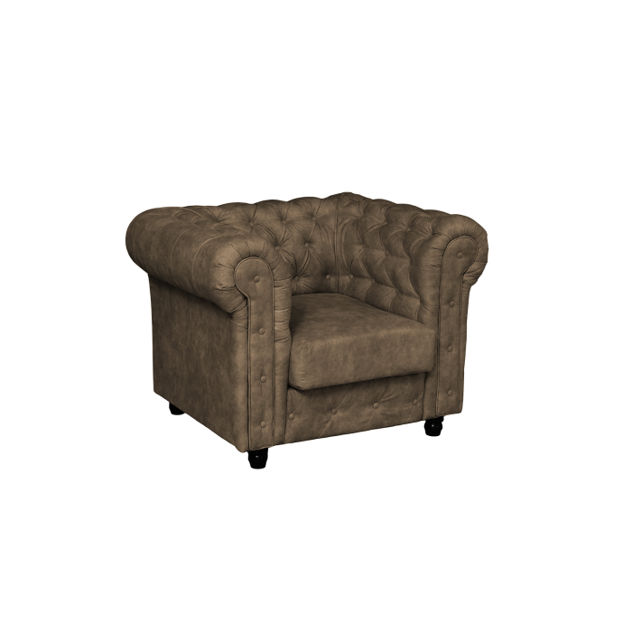 Fotoliu CHESTERFIELD fix, cu arcuri, 105x90x80 cm - ExpoMob [2]