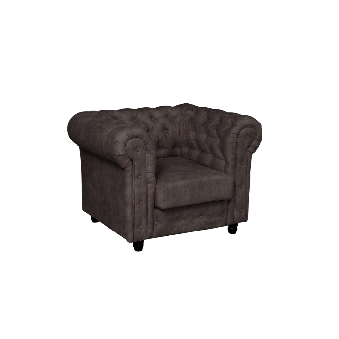 Fotoliu CHESTERFIELD fix, cu arcuri, 105x90x80 cm - ExpoMob [2]