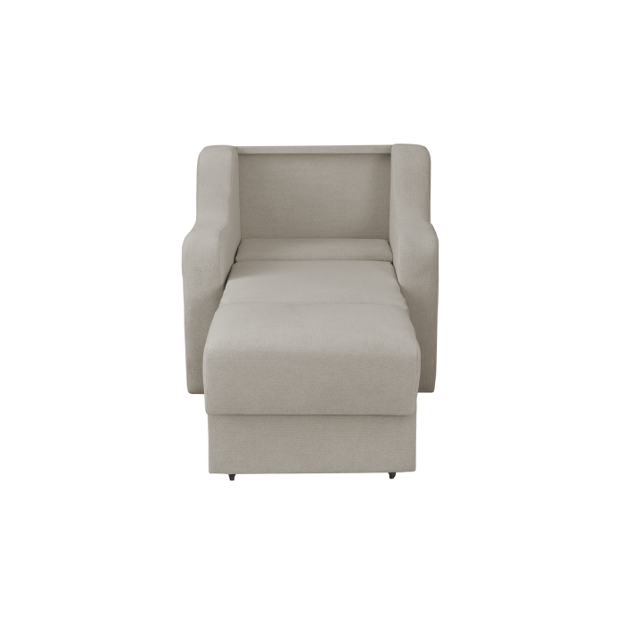 Fotoliu GINA II extensibil, cu arcuri si lada depozitare, crem, 95x100x95 cm [3]