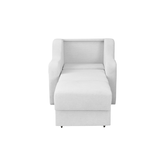 Fotoliu GINA II extensibil, cu arcuri si lada depozitare, gri deschis, 95x100x95 cm [3]