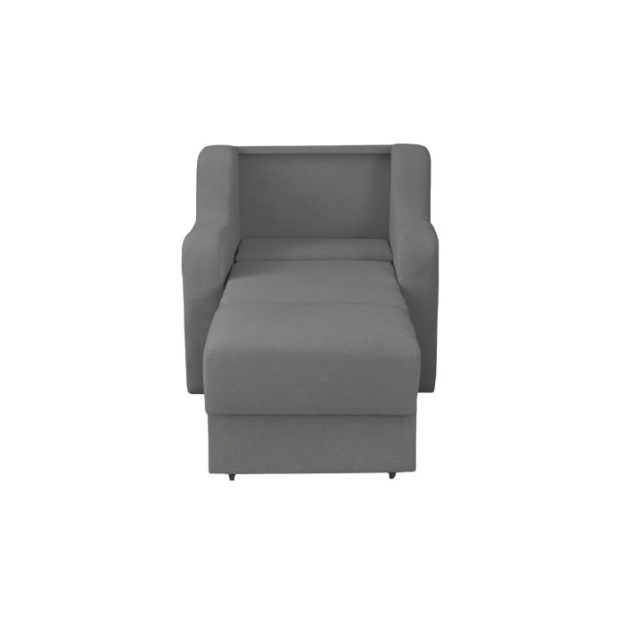 Fotoliu GINA II extensibil, cu arcuri si lada depozitare, gri inchis, 95x100x95 cm [3]