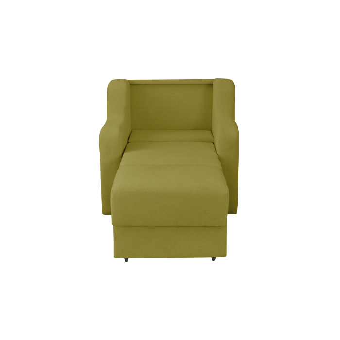 Fotoliu GINA II extensibil, cu arcuri si lada depozitare, verde deschis, 95x100x95 cm [3]