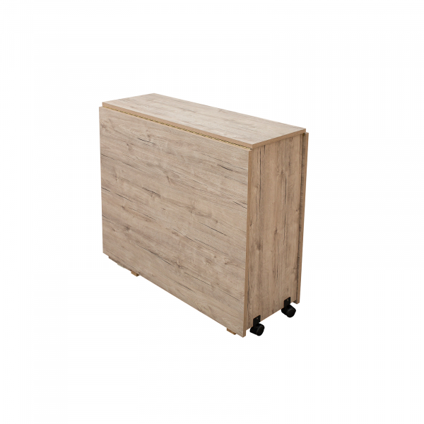 Masa plianta 4L, 8 persoane, cu spatiu depozitare si role, 92/180x92x80 cm - ExpoMob [3]