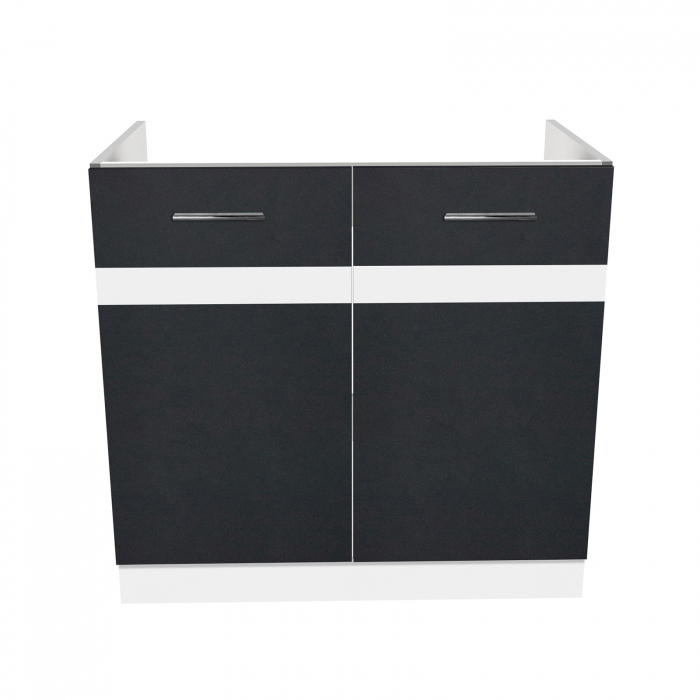 Masca chiuveta YANA, 2 usi, corp alb, 80x50x77 cm - ExpoMob [2]