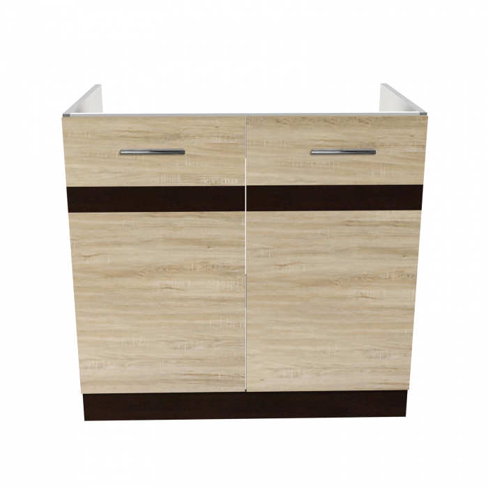 Masca chiuveta YANA, 2 usi, corp alb, 80x50x77 cm - ExpoMob [2]