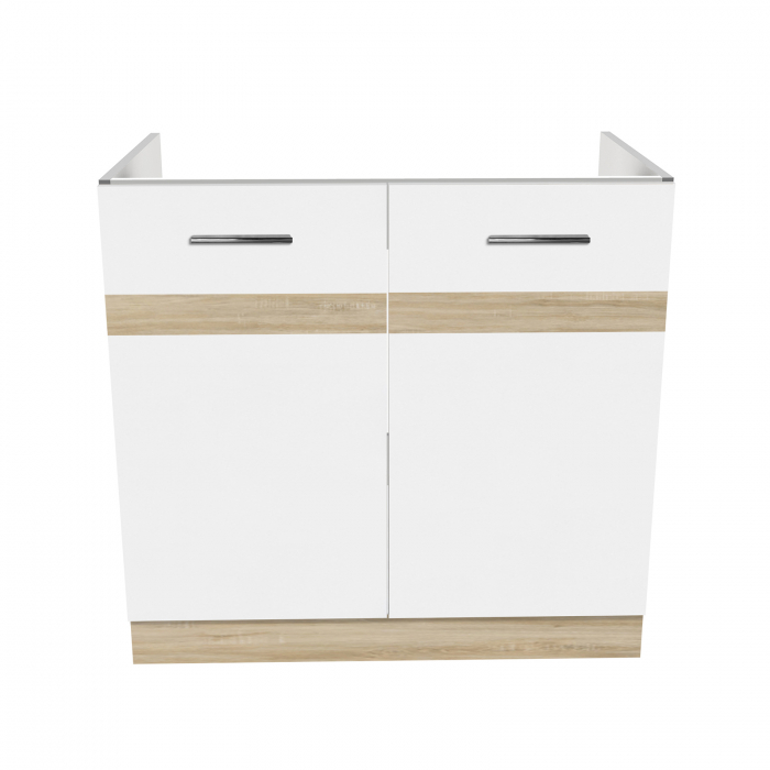 Masca chiuveta YANA, 2 usi, corp alb, 80x50x77 cm - ExpoMob [2]