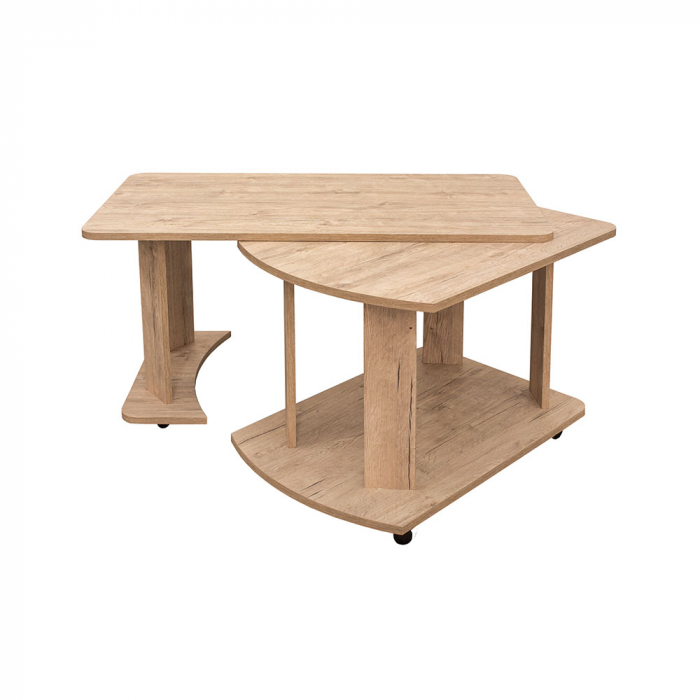 Masuta cafea, cu rotile, 95x50x50 cm - ExpoMob [2]