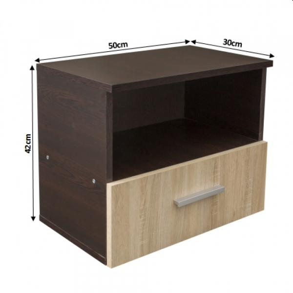 Noptiera ALMA, 1 sertar, 50x30x42 cm - ExpoMob [4]