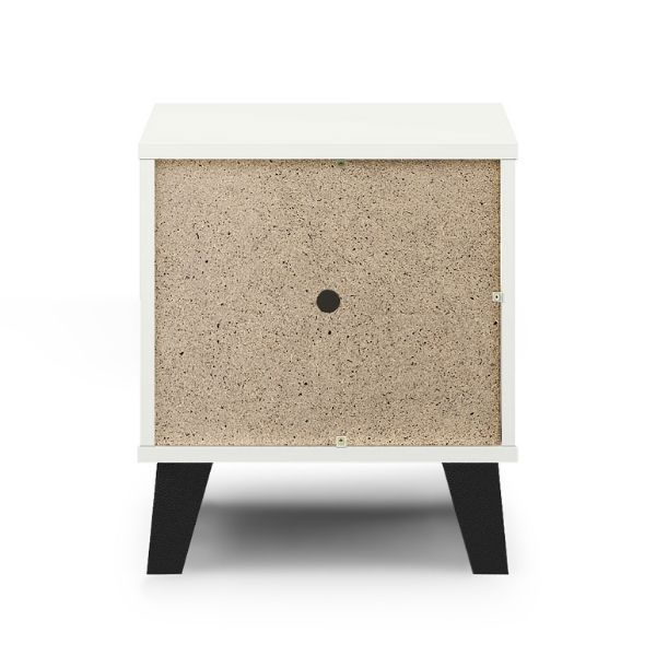 Noptiera BORG, 1 sertar, alb, 40x38,8x45,6 cm [5]