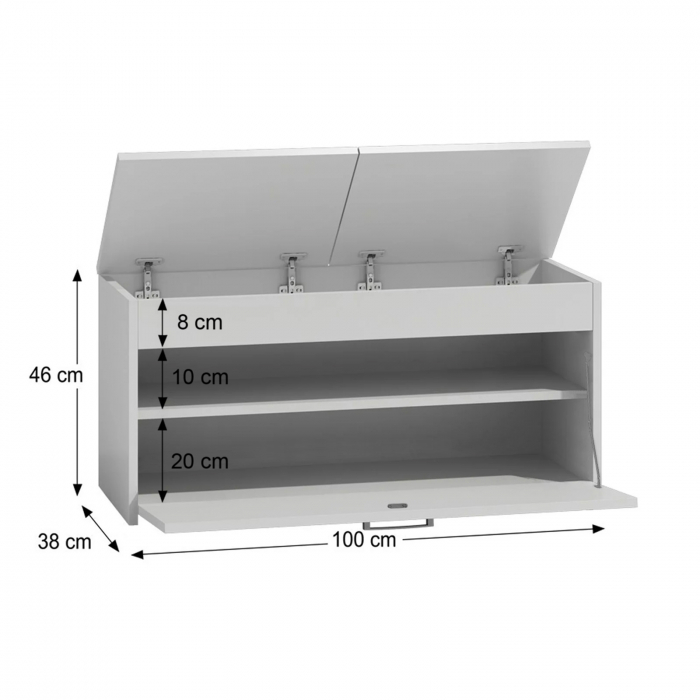 Pantofar LORCA, 3 rafturi, 100x38x46 cm - ExpoMob [3]
