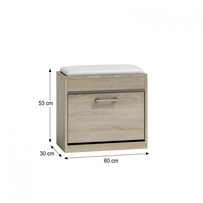 Pantofar VIGO, 3 rafturi, 60x30x53 cm - ExpoMob [3]