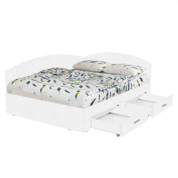 Pat Colt Alma 140x200 cm, cu 2 sertare laterale pe role - ExpoMob [3]