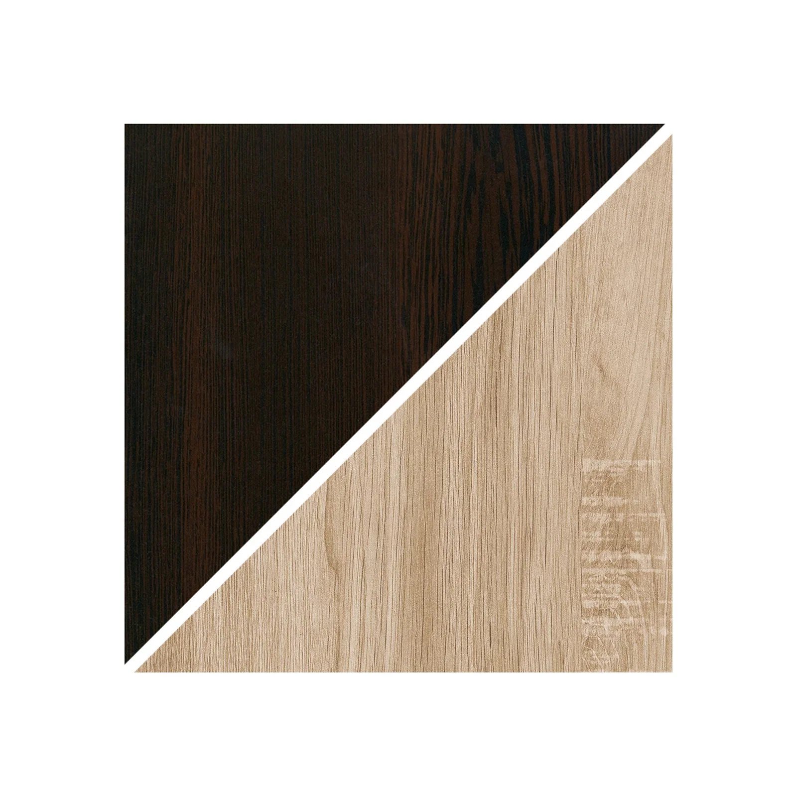 Pat Colt Alma Drept 180x200 cm, cu 2 sertare laterale pe role, colt interschimbabil, sonoma inchis + sonoma deschis [7]