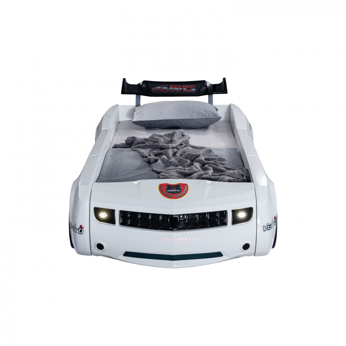 Pat pentru copii masina CAMARO, cu leduri, 90x190 cm  - ExpoMob [2]