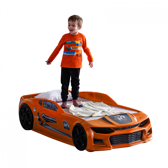 Pat pentru copii masina MINI CHAMPION, 70x140 cm - ExpoMob [4]