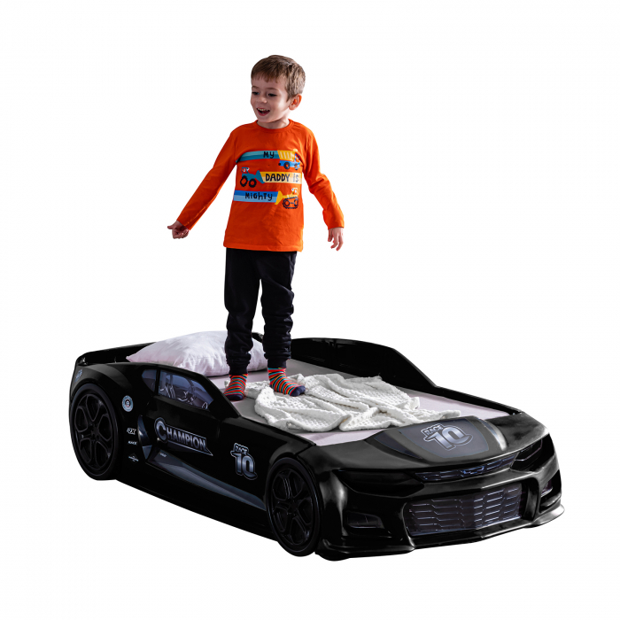 Pat pentru copii masina MINI CHAMPION, 70x140 cm - ExpoMob [4]