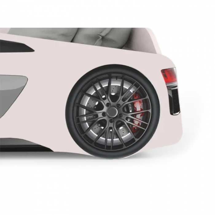 Pat pentru copii masina ULTRA ECO RED, 90x190 cm  - ExpoMob [6]