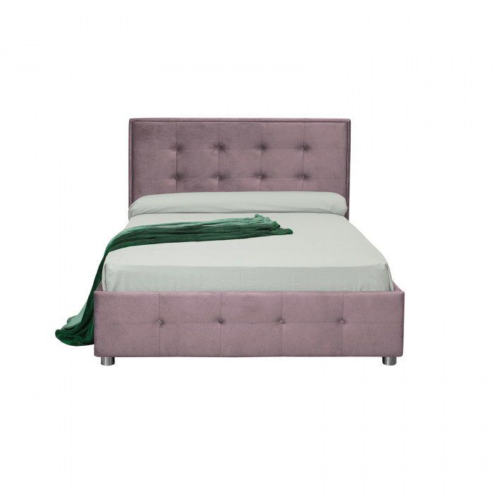 Pat tapitat LUXOR, 160x200 cm, cu sezut rabatabil, spatiu depozitare - ExpoMob [2]