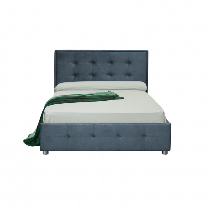 Pat tapitat LUXOR, 180x200 cm, cu sezut rabatabil, spatiu depozitare - ExpoMob [2]