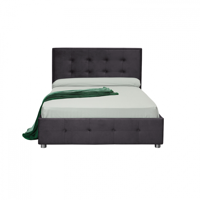 Pat tapitat LUXOR, 180x200 cm, cu sezut rabatabil, spatiu depozitare - ExpoMob [2]